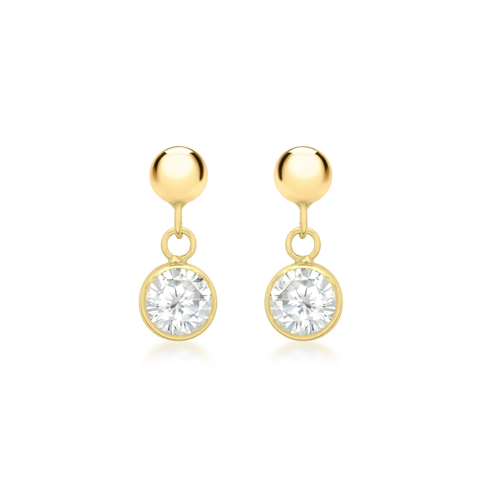 Örhängen 9k guld - 5x13 mm