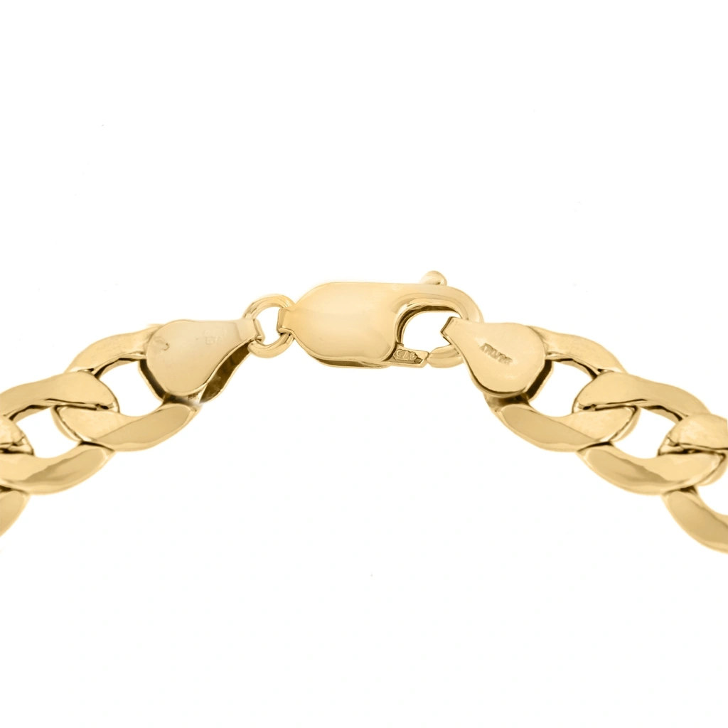 Armband dam 9k guld - pansar, 19 cm