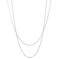 Halsband två rader silver Montini