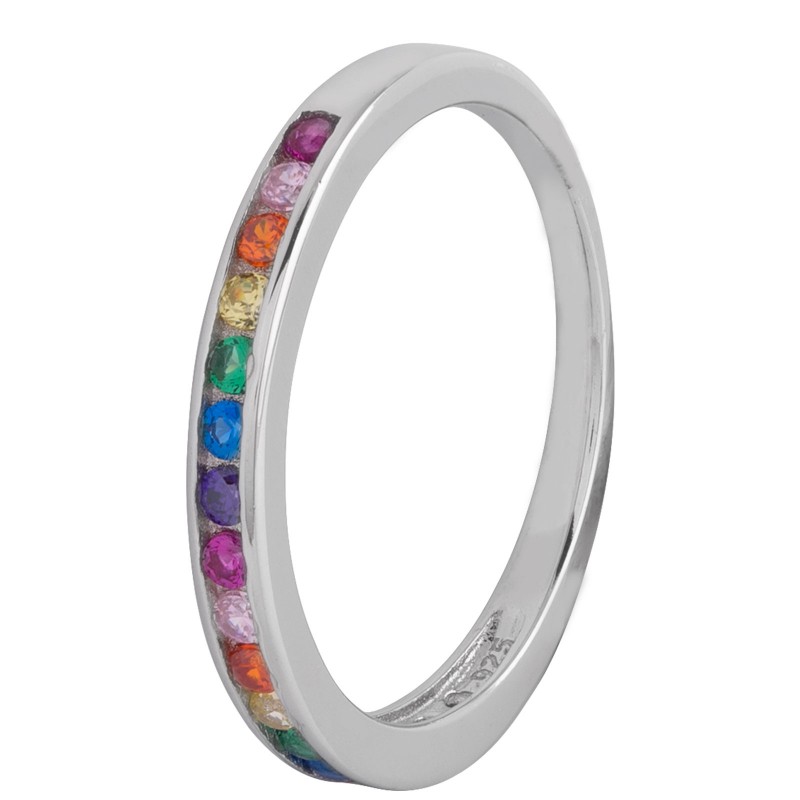 Ring Sterling Silver Multicolor