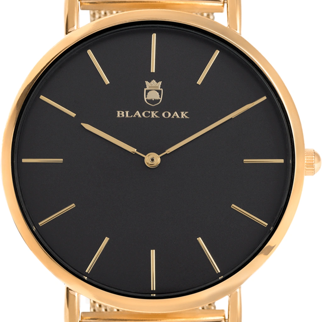 Black Oak Gerardii damklocka - guld/svart, 33 mm
