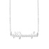 Namnhalsband 925 Silver -Hearbeat