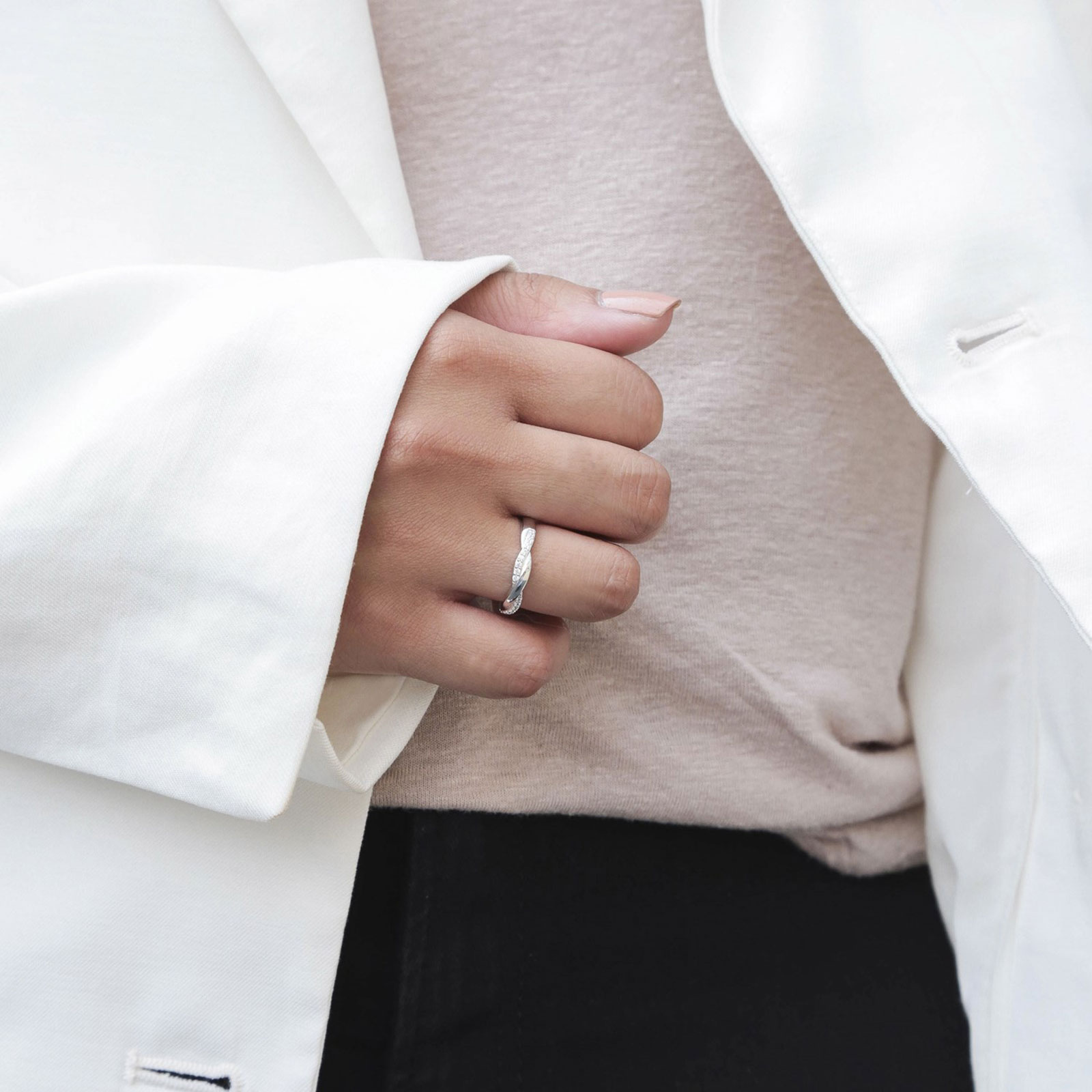 Silvering med Cubic Zirkonia