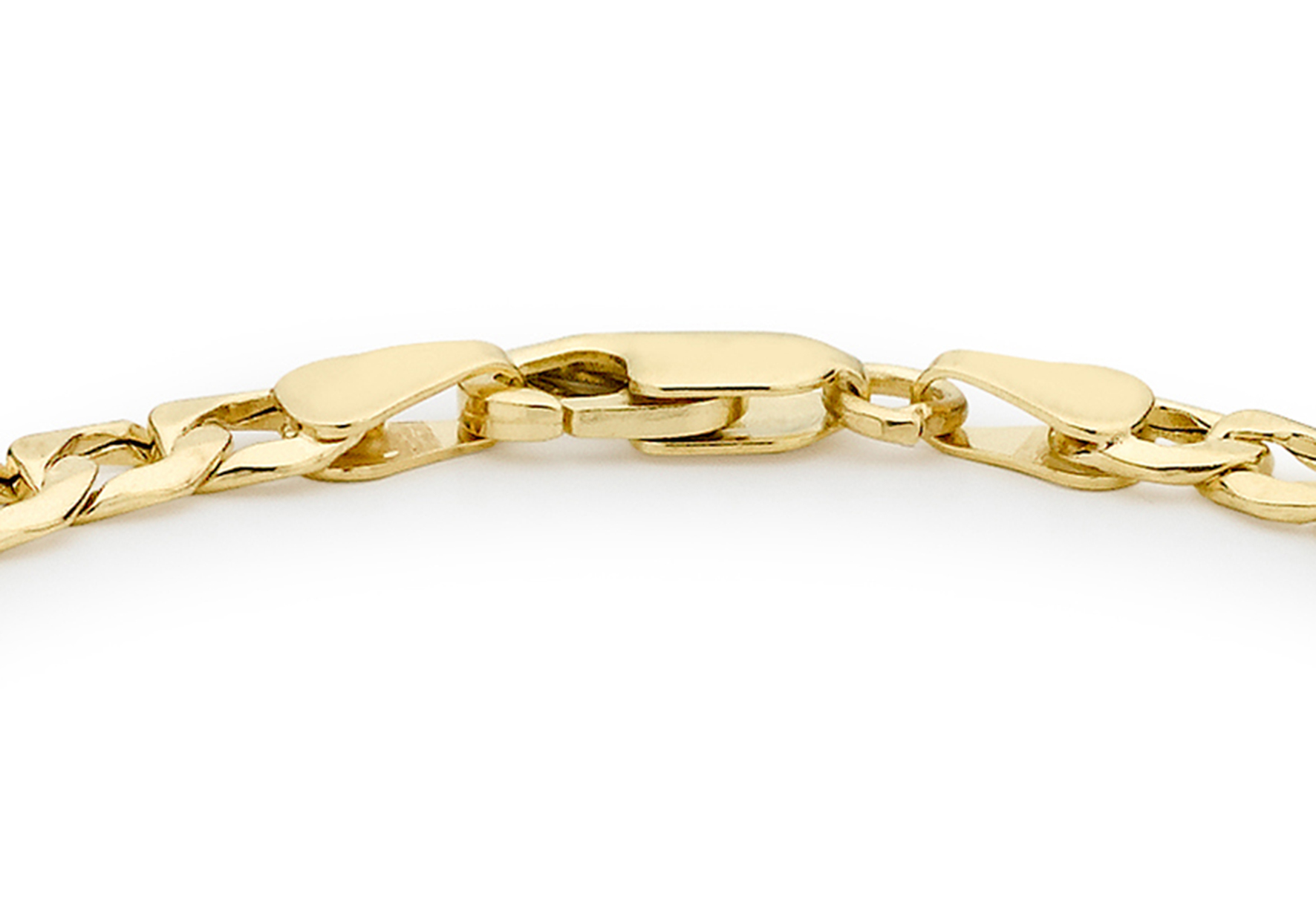 Armband 9k guld- pansarlänk 21,5 cm