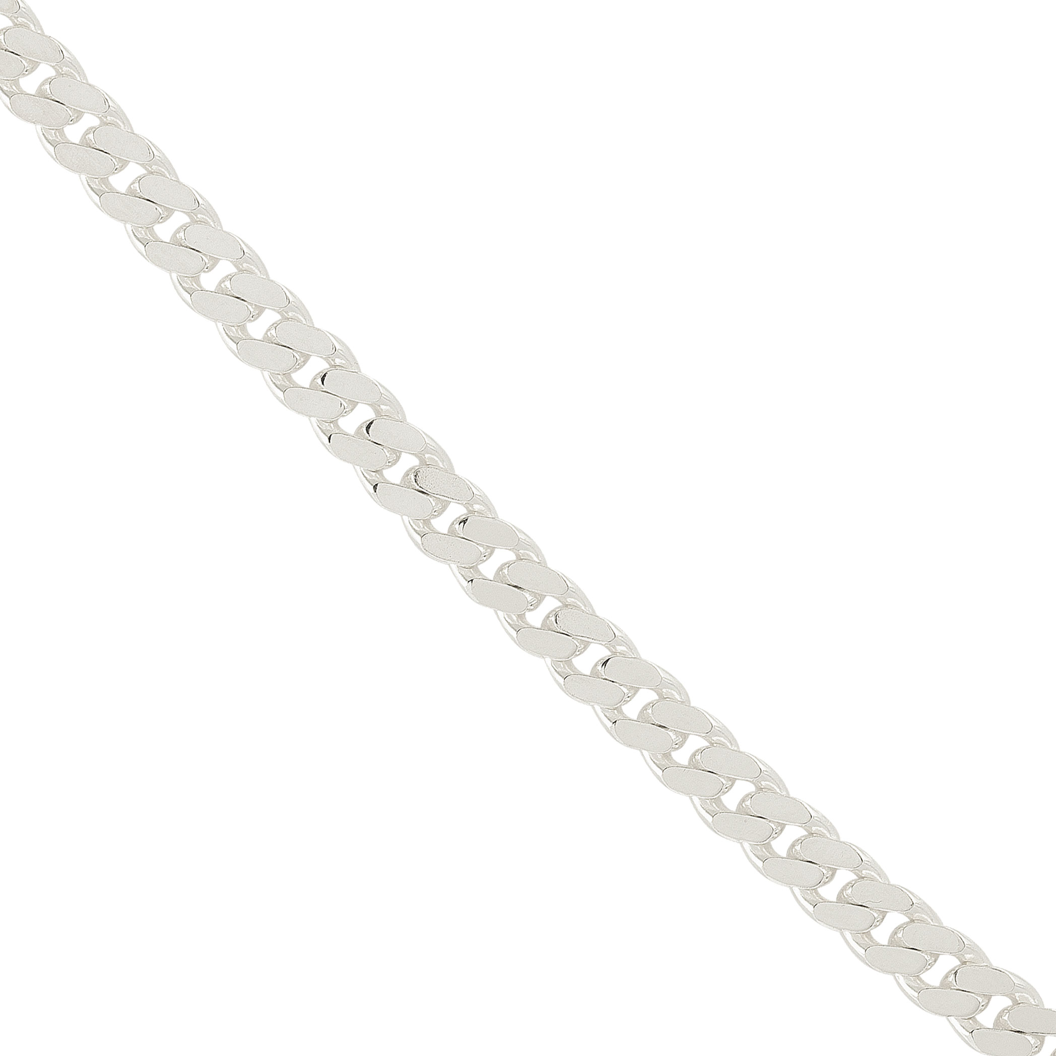 Silverhalsband herr - pansarkedja 50 cm