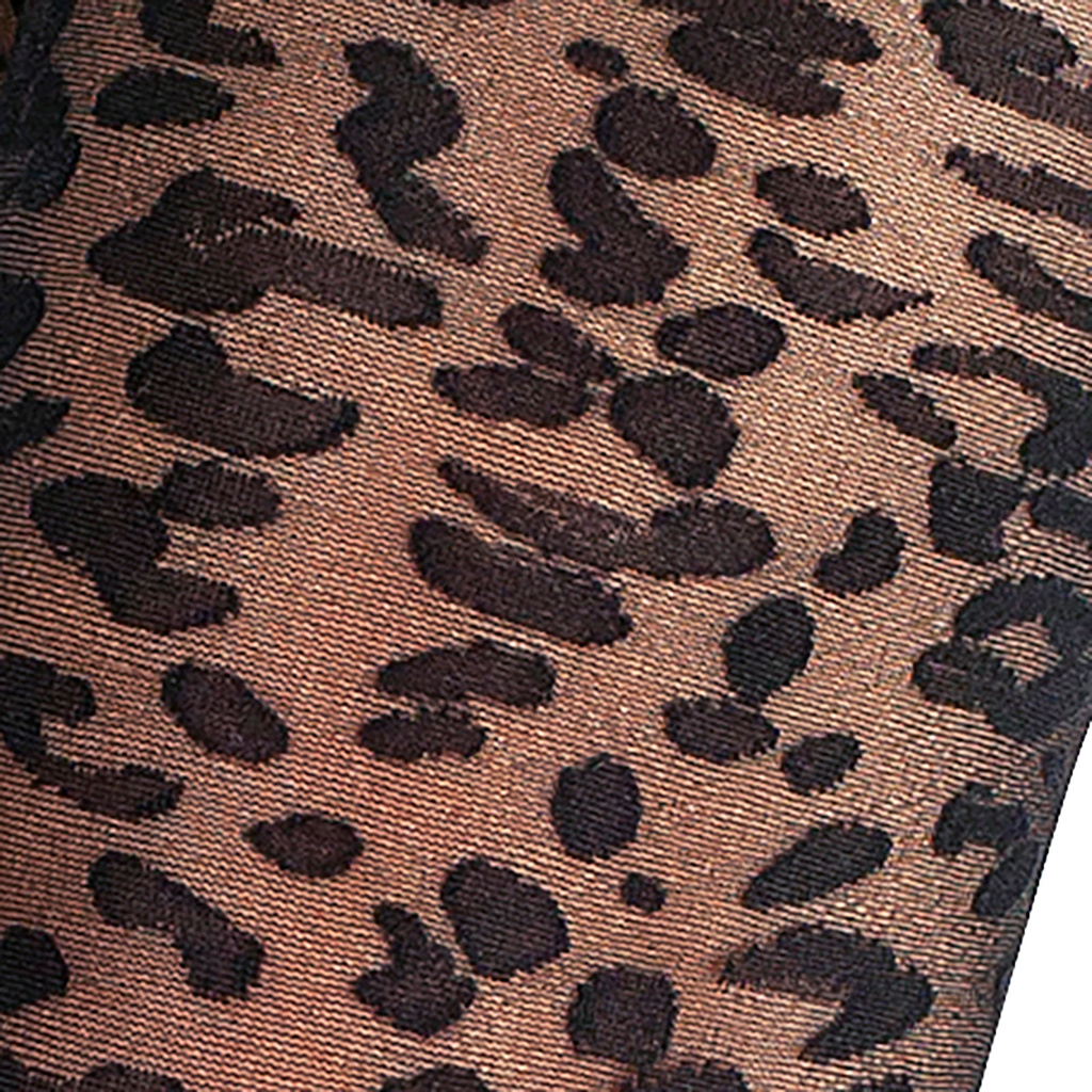 Strumpbyxor - svarta leopard